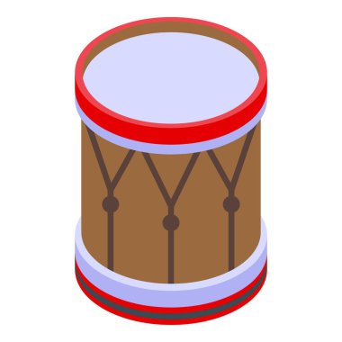 Davul enstrümanı simgesi, izometrik biçim