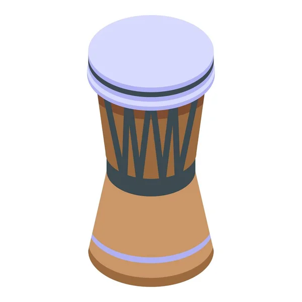 Afrykańska ikona perkusji w stylu izometrycznym — Wektor stockowy