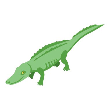 Nehir timsahı simgesi, izometrik biçim