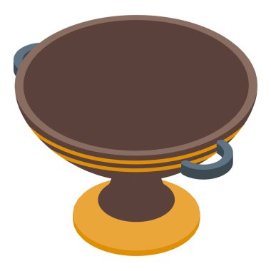 Kültür amforo simgesi, izometrik biçim