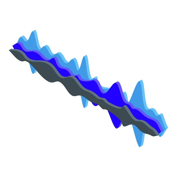 기하학적 스타일의 그래프 음성 인식 아이콘 — 스톡 벡터