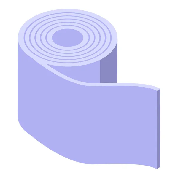 Paper rolling icon, isometric style — Stock Vector