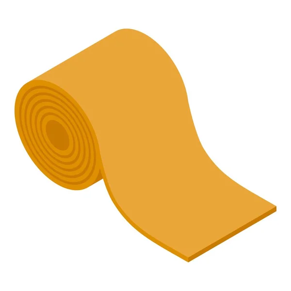 Значок бумажного коврика, изометрический стиль — стоковый вектор