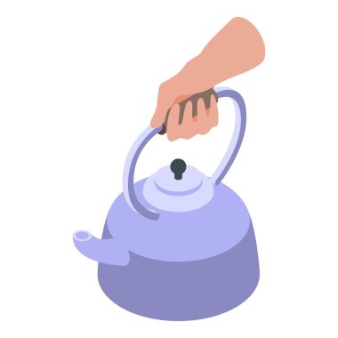 Kaynayan su simgesi, izometrik biçim