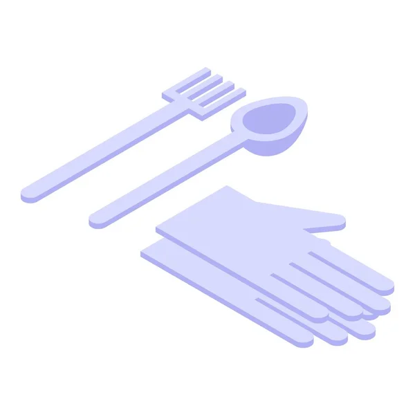 Ikona narzędzi kuchennych, izometryczny styl — Wektor stockowy