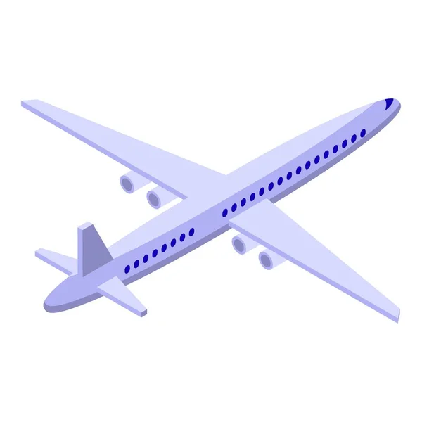 Icono de avión, estilo isométrico — Vector de stock