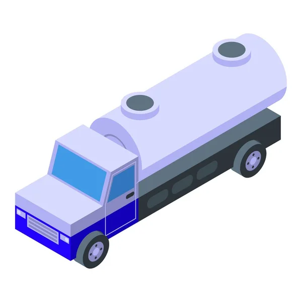 Icono del camión de servicio del aeropuerto, estilo isométrico — Vector de stock