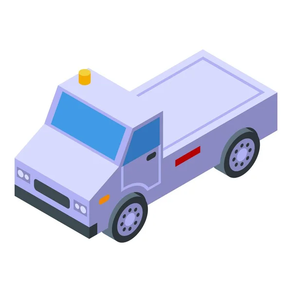 Airport service van icon, isometric style — Stock Vector