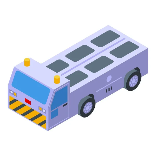 Icône de voiture de transport de bagages, style isométrique — Image vectorielle
