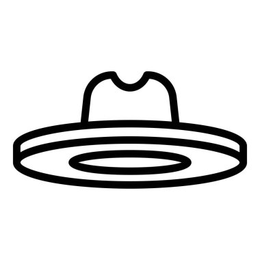 Çiftlik şapkası simgesi, özet biçimi