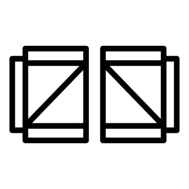 Çiftlik kapıları simgesi, taslak biçimi