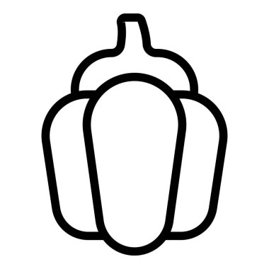 Taze paprica simgesi, taslak biçimi