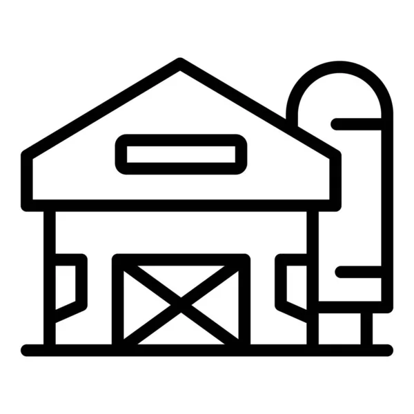 Ranch house icon, outline style — Stock Vector