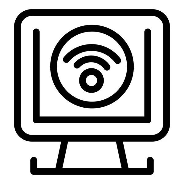 Wifi-anslutningsikon, skissera stil — Stock vektor