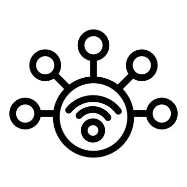 Wifi internet simgesi, özet biçimi