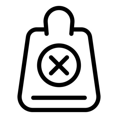 Çanta simgesini reddet, taslak biçimi