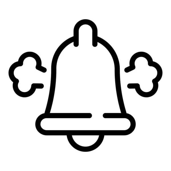 Icono de carrera de trabajo campana, estilo de esquema — Archivo Imágenes Vectoriales