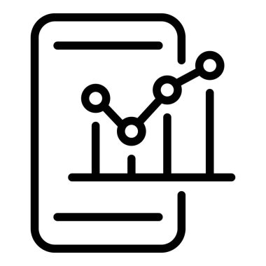 Telefon simgesi üzerindeki para grafiği, özet biçimi