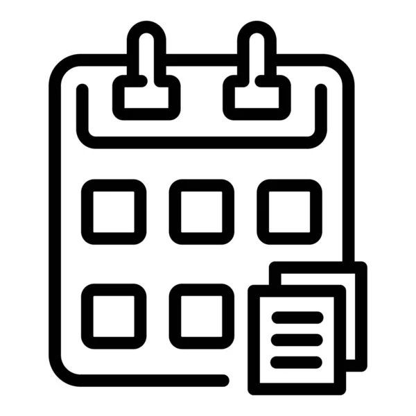 Rush jobkalender icoon, schema stijl — Stockvector