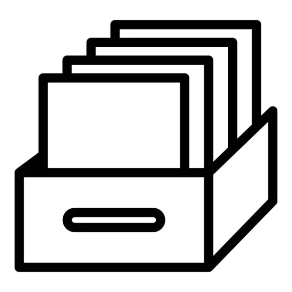 Icono de documentos de big data, estilo de esquema — Vector de stock