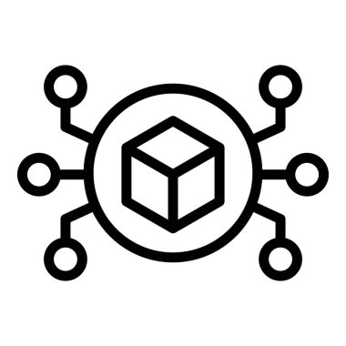 Büyük veri merkezi simgesi, özet biçimi