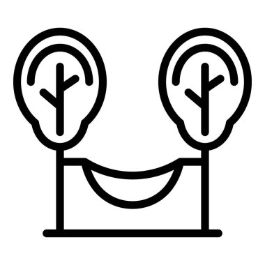 Ağaçlar hamak simgesi, özet biçimi