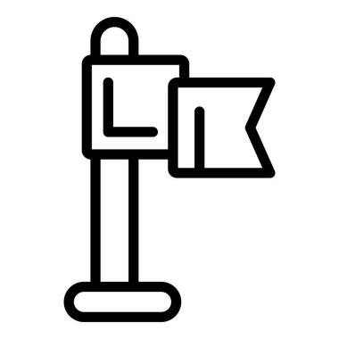 Bayrak simgesi izleniyor, taslak biçimi