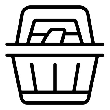 Alışveriş sepeti simgesi, taslak biçimi