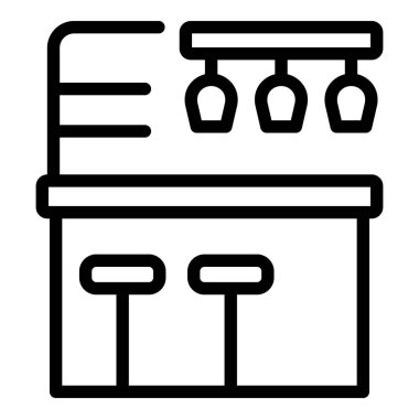 Bar tezgahı simgesi, özet biçimi