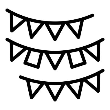 Parti dekorasyon simgesi, özet biçimi