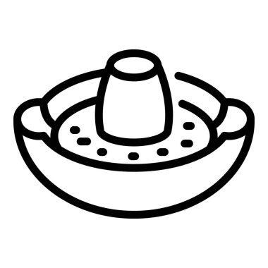 Kore yemek ikonu, taslak biçimi