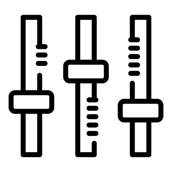 Icône de contrôle de volume, style contour — Image vectorielle