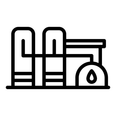 Gazyağı fabrikası simgesi, taslak biçimi