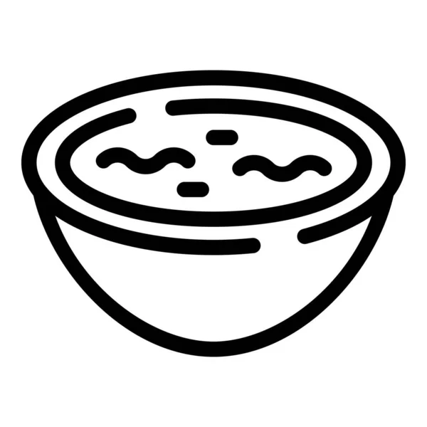 Icono de salsa de soja asiática, estilo de esquema — Vector de stock