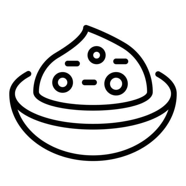 Rew wasabi icon, outline style — стоковый вектор