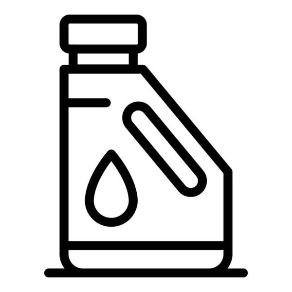 Ikona lahve petroleje, obrys — Stockový vektor