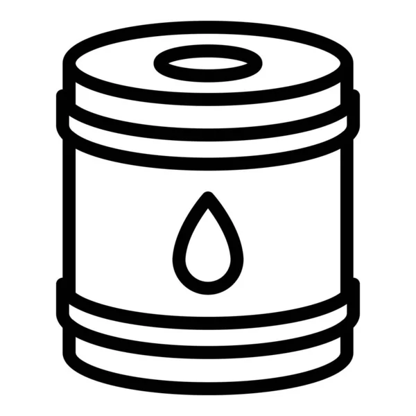 Kerosene tank icon, outline style — Stock Vector