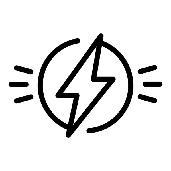 Icono de realización de luz, estilo de esquema — Vector de stock