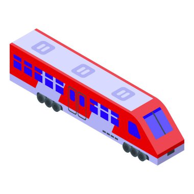 Hızlı tren simgesi, izometrik biçim