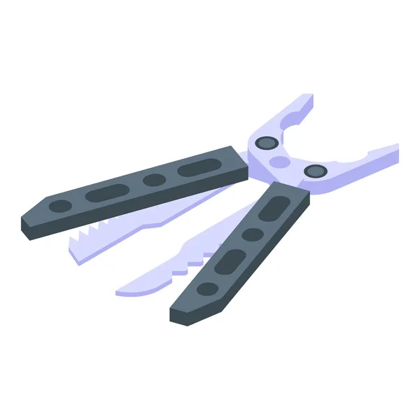 Icône de couteau, style isométrique — Image vectorielle