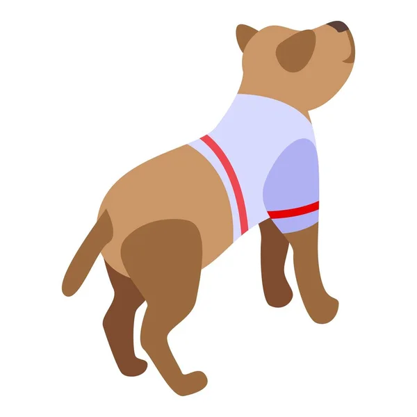 Ícone de cão de moda, estilo isométrico — Vetor de Stock