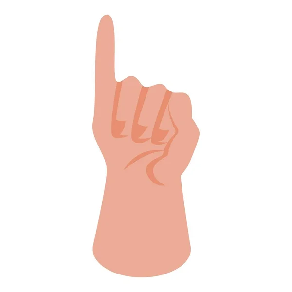 Hand räkna gest ikon, isometrisk stil — Stock vektor