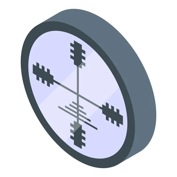 Omfattning syn ikonen, isometrisk stil — Stock vektor