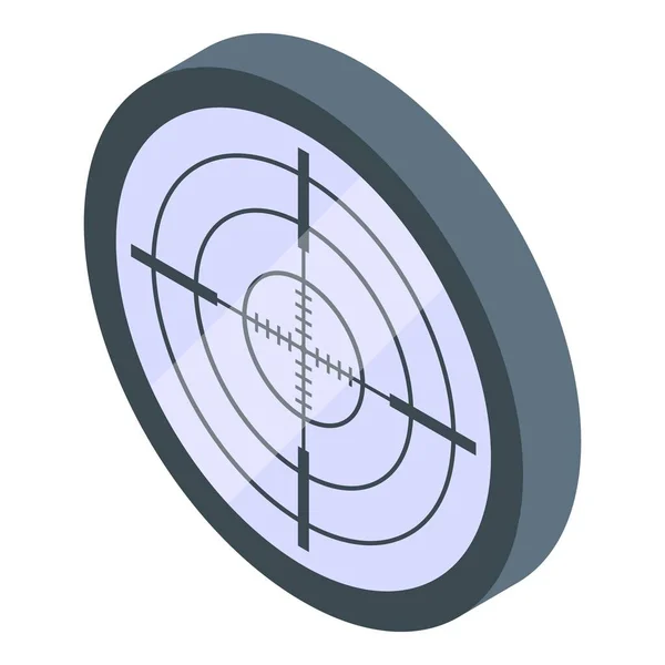 Icono de vista de arma, estilo isométrico — Vector de stock