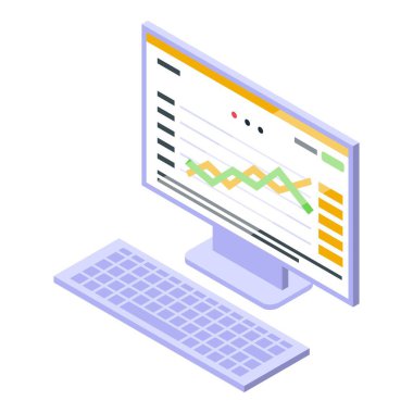 Kripto analiz simgesi, izometrik biçim