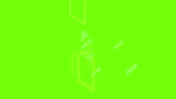 Animation des Palastfensterrahmens — Stockvideo