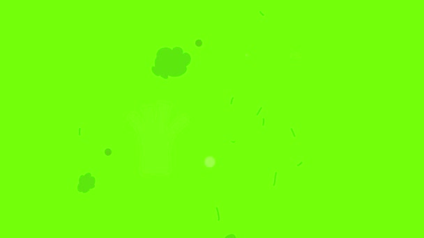 Animace ikon brokolice — Stock video