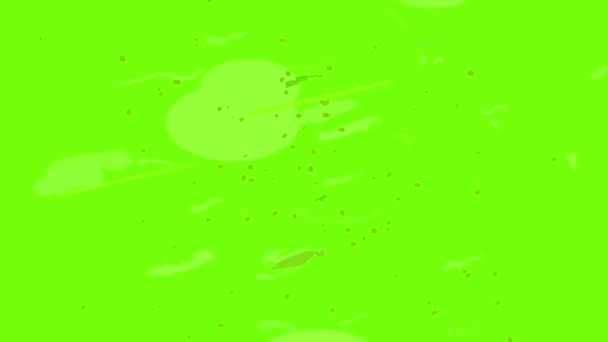 Animace ikon chobotnice na desce — Stock video