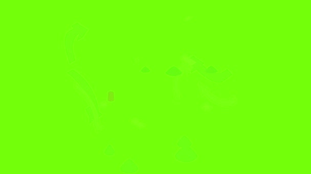 Ícone de árvore de abeto animação — Vídeo de Stock