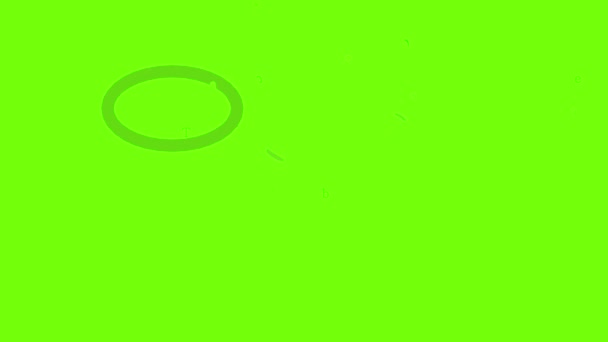タイヤ自転車アイコンアニメーション — ストック動画